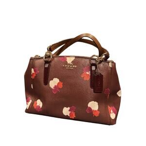 Coach Small Christie Carryall, coated canvas with a floral pattern